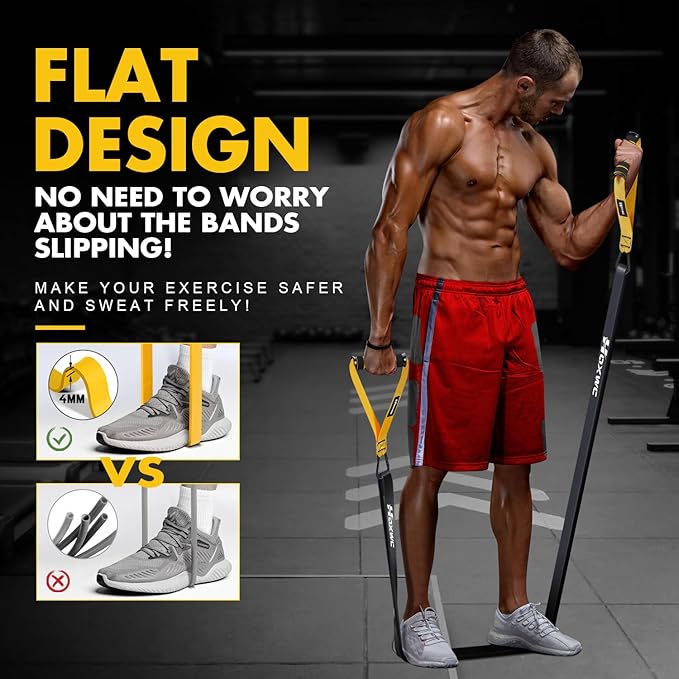 Resistance Bands, Heavy Duty Pull Up Resistance Band with Door Anchor, Handles, Exercise Bands for