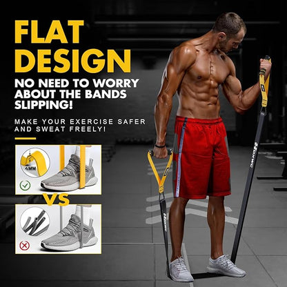 Resistance Bands, Heavy Duty Pull Up Resistance Band with Door Anchor, Handles, Exercise Bands for
