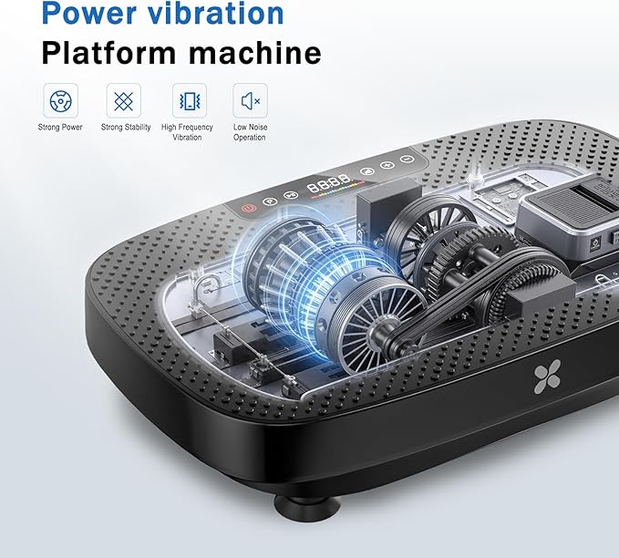 Vibration Plate Exercise Machine, Vibration Plate for Lymphatic Drainage & Body Toning, Whole Body