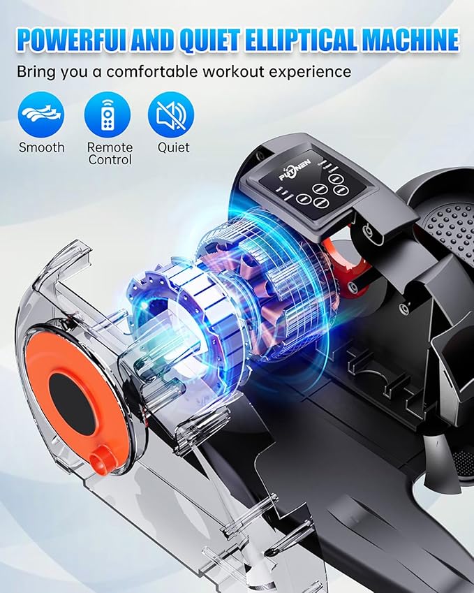 Under Desk Elliptical Machine, Electric Ellipse Leg Exerciser as Seen on Tv for Seniors with 12