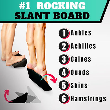 Slant Board for Calf Stretching | Balance Board Calf Stretcher for Plantar Fasciitis