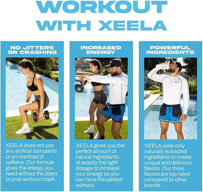 XEELA Pre Workout Powder - Clean & Tested - Jitter Free, Safe, and Natural - Increase Thermogenic