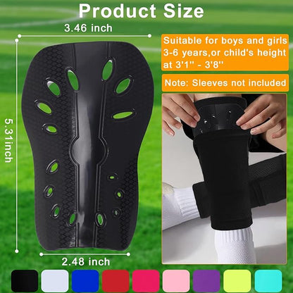 2 Pairs Shin Guards Soccer for Kids,Shin Pads Extra Lightweight Breathable Slide in Shin Guard for