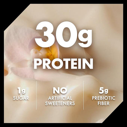 Oikos Protein Shake, Vanilla, 30g High Protein Drinks, Shelf Stable, Ready to Drink, 5g Prebiotic