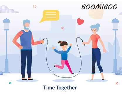 BOOMIBOO Jump Rope, Adjustable Jump Ropes,Skipping Rope Tangle-Free Rapid Speed with Ball Bearings