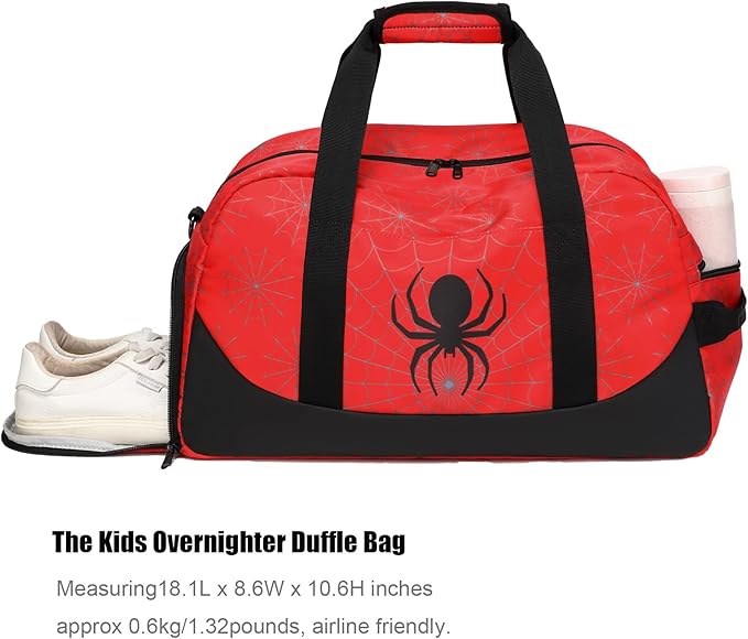 Octsky Kids Sports Gym Bag Boys Girls Overnight Weekend Bag with Shoe Compartment Small Soccer