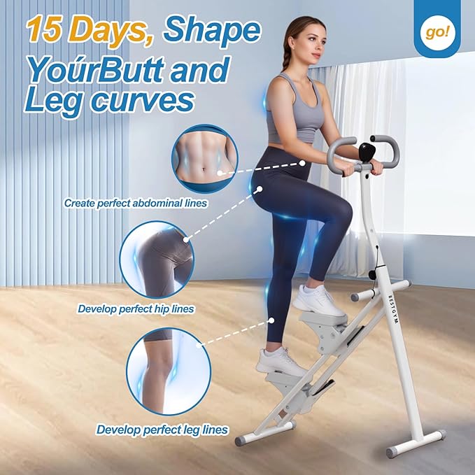 Stair Stepper for Home Vertical Climber, Foldable Full Body Exercise Aerobic Climbing Machines