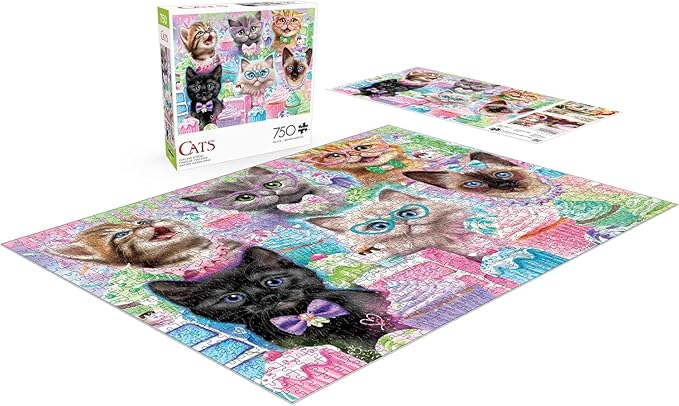 Buffalo Games - Sheena Pike - Cupcake Kittens - 750 Piece Jigsaw Puzzle for Adults -Challenging