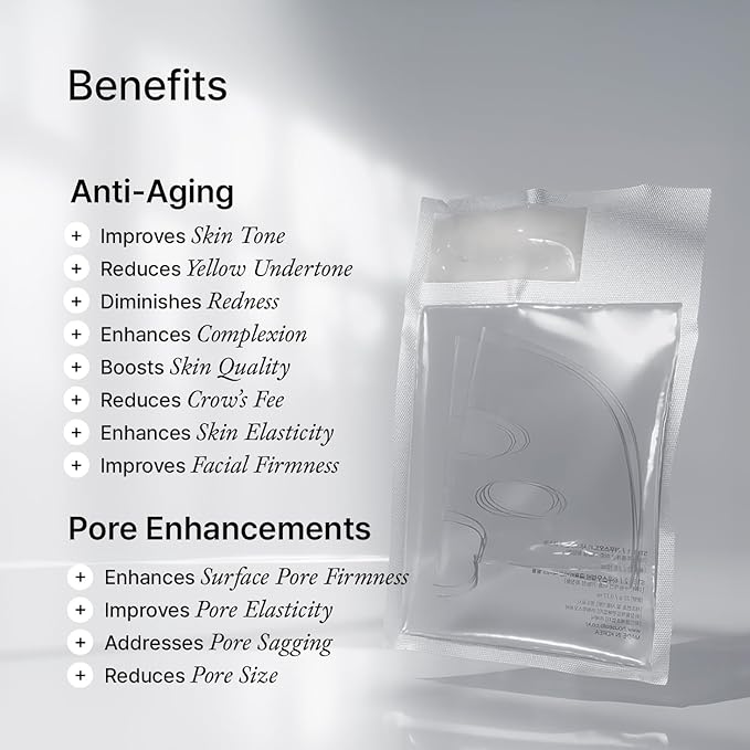 House of B Glow Glutathione 2-Step Face Film Set for Wrinkle Reduction & Skin Tone Enhancement