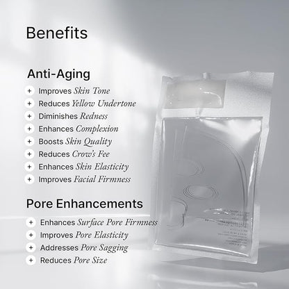 House of B Glow Glutathione 2-Step Face Film Set for Wrinkle Reduction & Skin Tone Enhancement