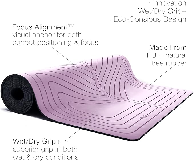 agoy Pro+ Warrior - Premium Non-Slip Yoga Mat – Eco-Conscious Design - PU Mat With Wet/Dry Grip+