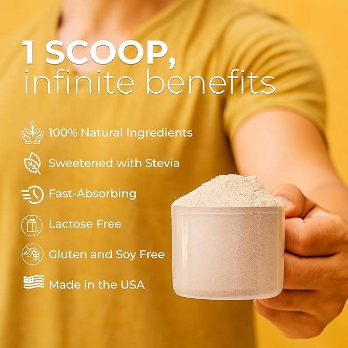 About Time Whey Protein Isolate Powder 25g Vanilla, Natural Ingredients, Non-GMO, Gluten-Free