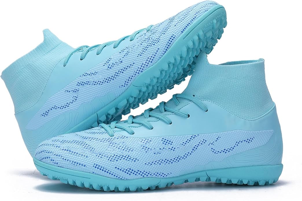 Soccer Cleats for Mens Womens Football Shoes Turf Soccer Shoes Indoor/Outdoor High-top Football