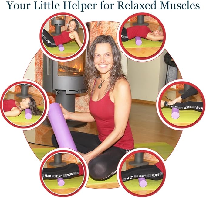 Small Size Medium Density EVA 4 Inch Foam Roller for Back &Leg Pain; Sore Muscle Recovery; Trigger