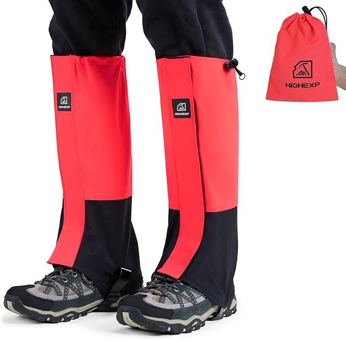 Leg Gaiters 100% Waterproof Adjustable Shoe Snow Boot Guard Gators for Hiking Shoe Cover Hunting