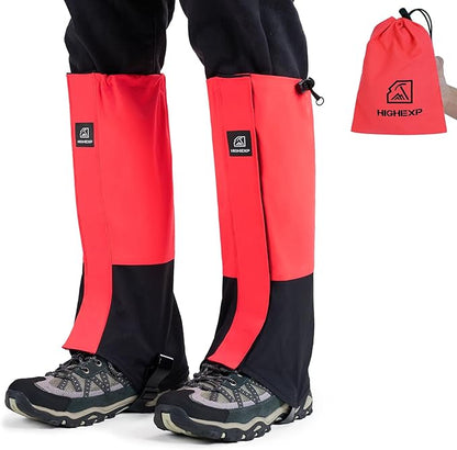 Leg Gaiters 100% Waterproof Adjustable Shoe Snow Boot Guard Gators for Hiking Shoe Cover Hunting