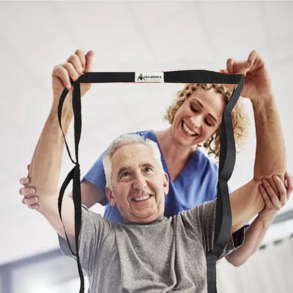 Stretching Strap Yoga Strap with Loops, Stretch Straps for Physical Therapy, Non-Elastic Exercise