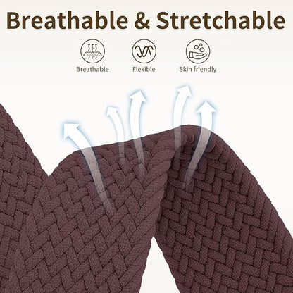 Braided Band Compatible with Fitbit Versa 4 Bands for Woman/Versa 3/Sense 1/Sense 2 Band, Magnetic