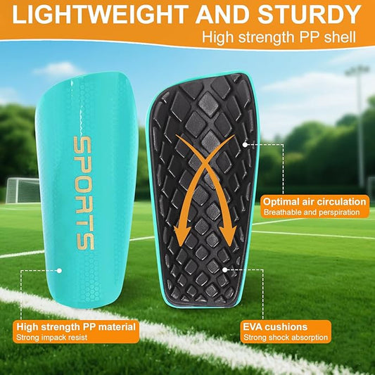 Shin Guards Soccer Kids 2025 Version High-Density Foam Soccer Shin Guard with Sleeves Shin