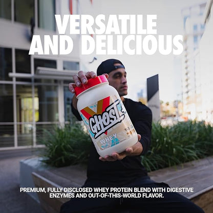 GHOST Whey Protein Powder, Peanut Butter Cereal Milk - 2LB, 26G of Protein - Whey Protein Blend