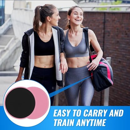 Wettarn 24 Pcs Core Sliders for Working Out Abdominal Exercise Gliding Discs Dual Sided Workout