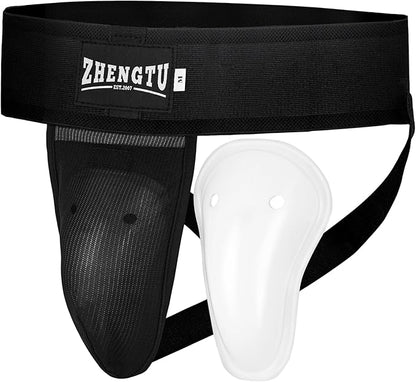 Groin Protector Cup Kickboxing Boxing Muaythai MMA Groin Guard, Jockstrap Karate Training, BJJ