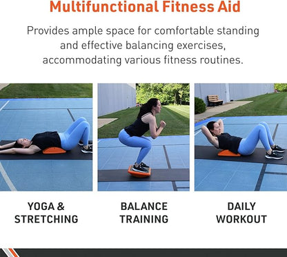 Body Sport Rocker Board for Balance Training, Standing Desk, Physical Therapy & More