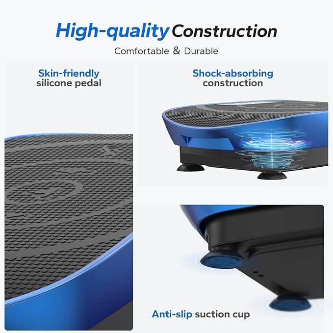 MERACH Vibration Plate Exercise Machine, Whole Body Workout Equipment for Women, Bluetooth and