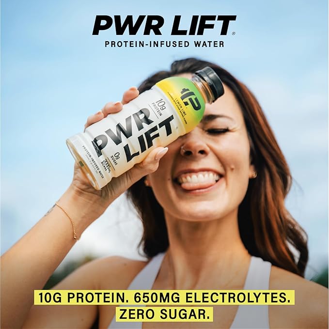 Whey Protein Water Sports Drink by PWR LIFT | Berry Strawberry | Keto, Vitamin B, Electrolytes