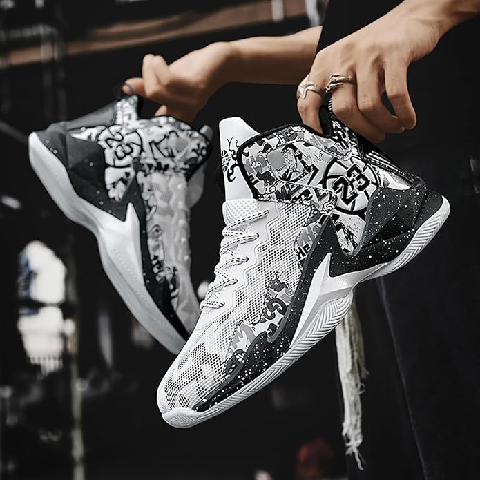 Boys Basketball Shoes Breathable Indoor Athletic Shoes Youth Outdoor Fashion Sneakers Comfortable