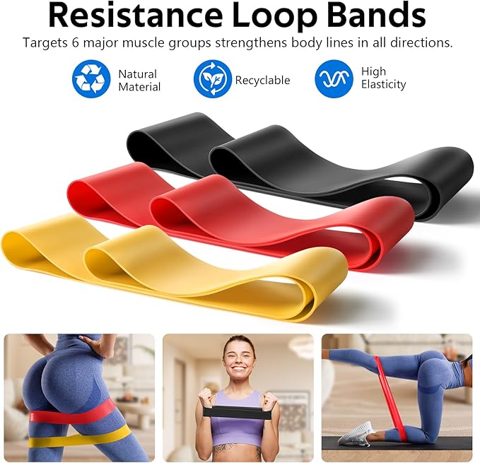 7 in1 Foam Roller Set for Deep Tissue Muscle Massager - High Density Back Roller, Muscle Roller