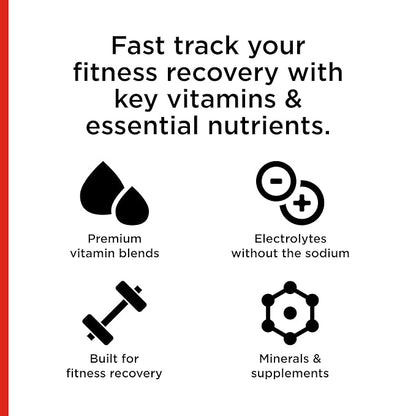 Lifeaid Fitaid Recovery Drink, Fruit Punch, Zero Sugar, Vegan, Kosher, Keto Friendly, Gluten Free