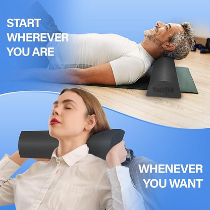 Yes4All Medium Firm Half Foam Rollers for Post-Workout Relaxation, 12/18/24/36 inch PE Foam Roll