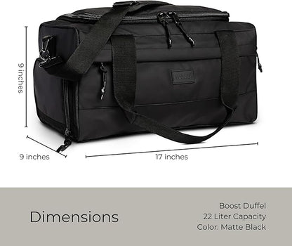 Vooray 22L Boost Duffle Bag – Small Gym Bag for Men and Women, Lightweight Travel Duffel with Shoe