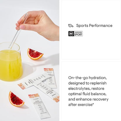 THORNE - Daily Electrolytes - Zero Sugar & Low-Calorie Electrolyte Drink Mix - Naturally Flavored &