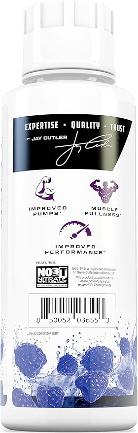 Liquid Pump - Glycerol and Arginine Nitrates for Optimized Pump pre-Workout Liquid Caffeine Free
