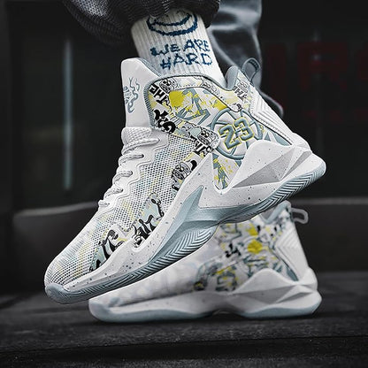Boys Basketball Shoes Breathable Indoor Athletic Shoes Youth Outdoor Fashion Sneakers Comfortable