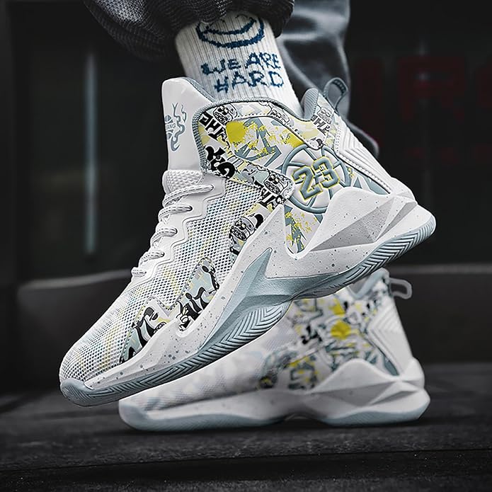 Boys Basketball Shoes Breathable Indoor Athletic Shoes Youth Outdoor Fashion Sneakers Comfortable