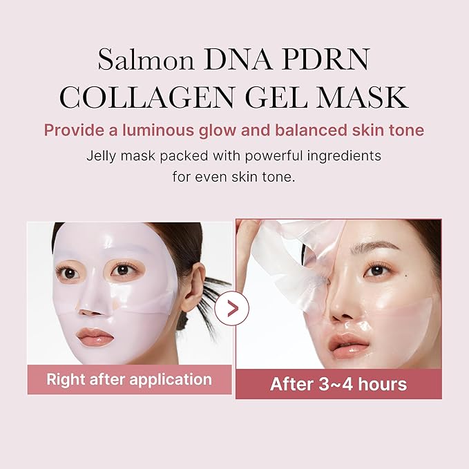 medicube Salmon DNA PDRN pink collagen jelly gel mask | overnight face mask for glass glow skin