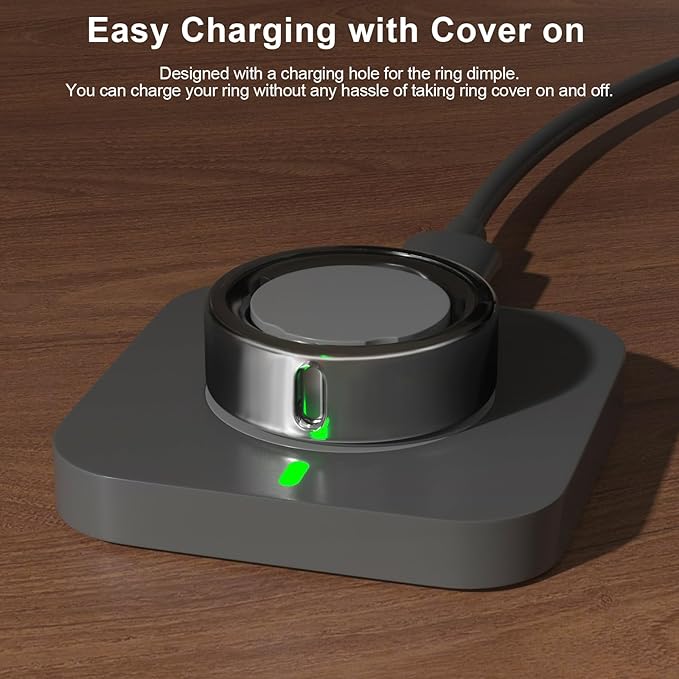 5 Pack Cover Compatible with Oura Ring Gen 4/Oura Ring Gen 3 Horizon/Heritage, Surport Charging