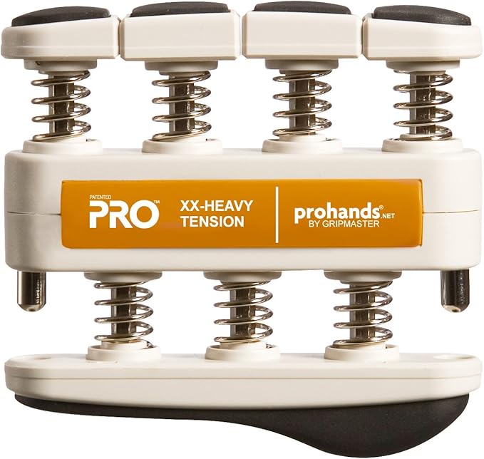 PRO Hand Exerciser, Finger Exerciser (Hand Grip Strengthener), Spring-Loaded, Finger-Piston System