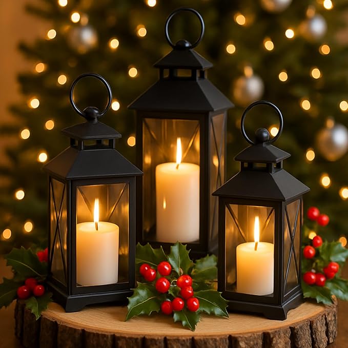 Ivory Pillar Candles Set, 12 Packs, 2.8 in x 4, 6, 8 Inch Assorted Size Unscented Pillar Candles
