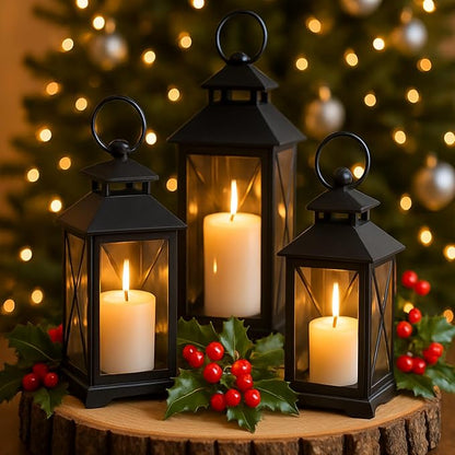Ivory Pillar Candles Set, 12 Packs, 2.8 in x 4, 6, 8 Inch Assorted Size Unscented Pillar Candles