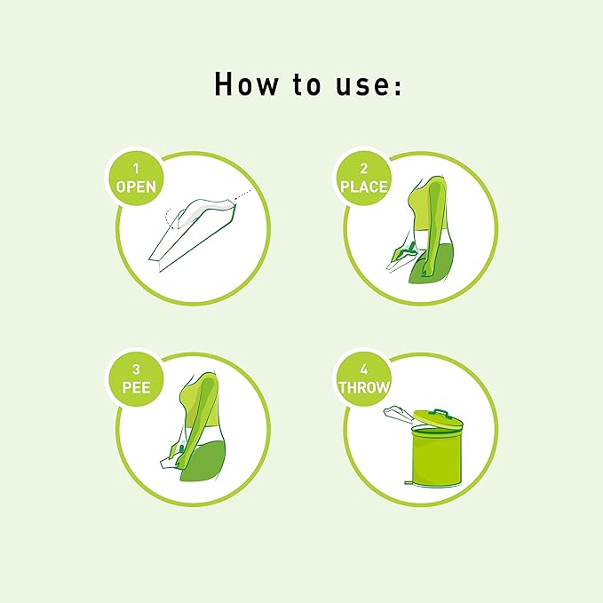 PeeBuddy 10 Funnels Female Urination Device | No Mess Disposable Urinal Funnel|Travel, Camping