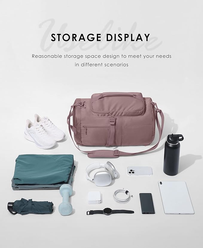 Gym Bag for Women Workout Gym Backpack with Shoe Compartment Sports Duffel Bag Multiple Pockets 30L
