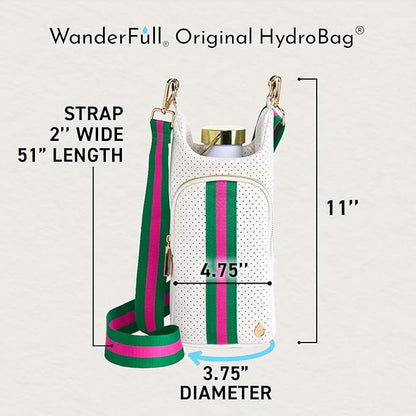 WanderFull® Original HydroBag® Collection, Water Bottle Holder w/Strap & Phone Pocket, Hands-Free