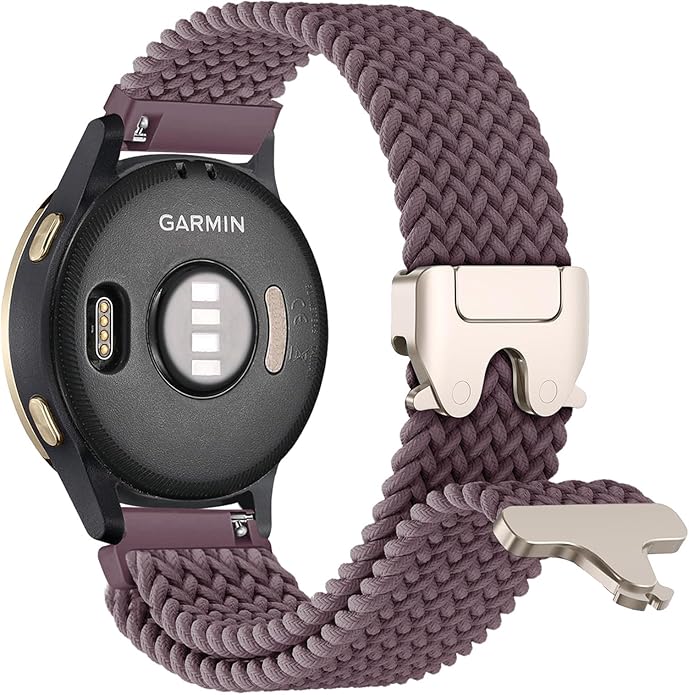 Braided Bands Compatible with Garmin Vivoactive 6/5/3/Venu 2 Plus/Forerunner 165/55/645/245 Music