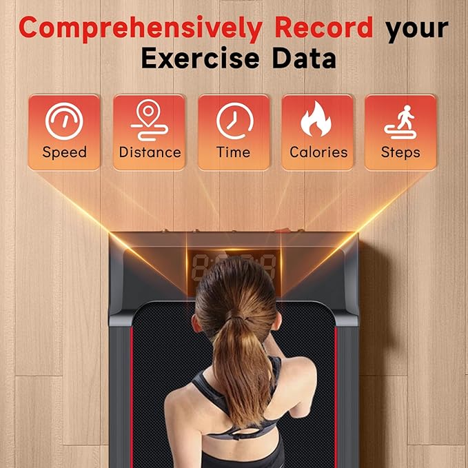 Walking Pad Treadmill with Incline and Handle Bar, 7.5MPH Under Desk Treadmill for Home Office, 360