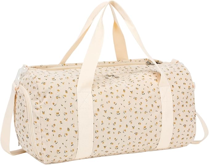 Duffle Bag for Gym Sports Women Girls Workout Travel Bag Weekender with Shoe Compartment and Wet