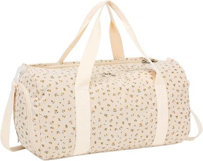 Duffle Bag for Gym Sports Women Girls Workout Travel Bag Weekender with Shoe Compartment and Wet